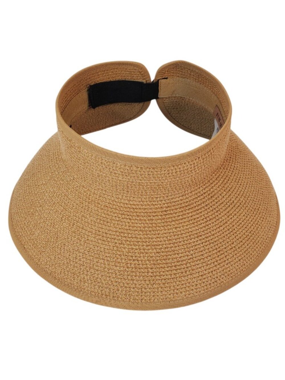 Furtalk Womens Sun Visor Roll Up Beach Hat. Wide Brim. Paper Cotton. Adj Size.